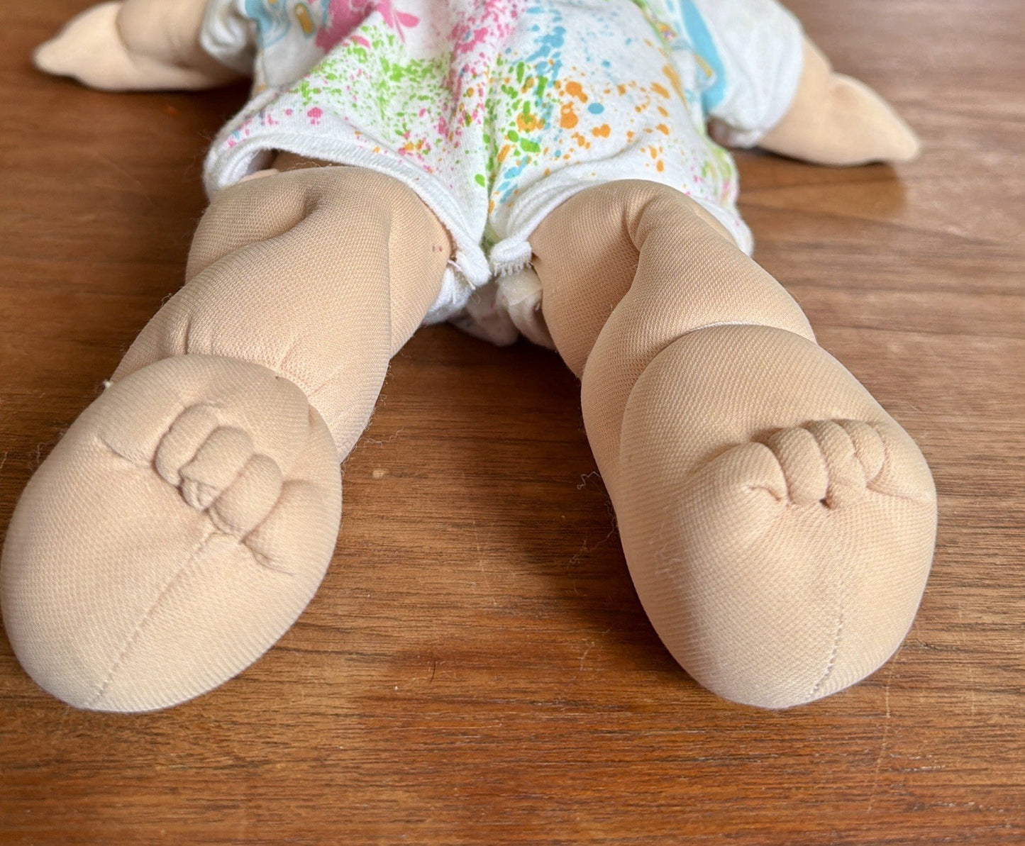 Cabbage Patch Doll 1978 1982 Xavier Roberts Green Eyes & Red Hair, One Piece Pjs