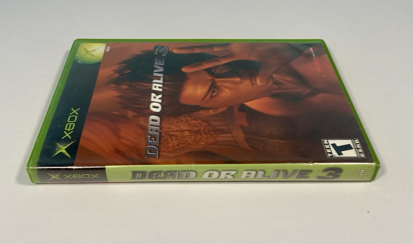 Dead or Alive 3 (Microsoft Original Xbox, 2001) w/ Manual Complete CIB Tested