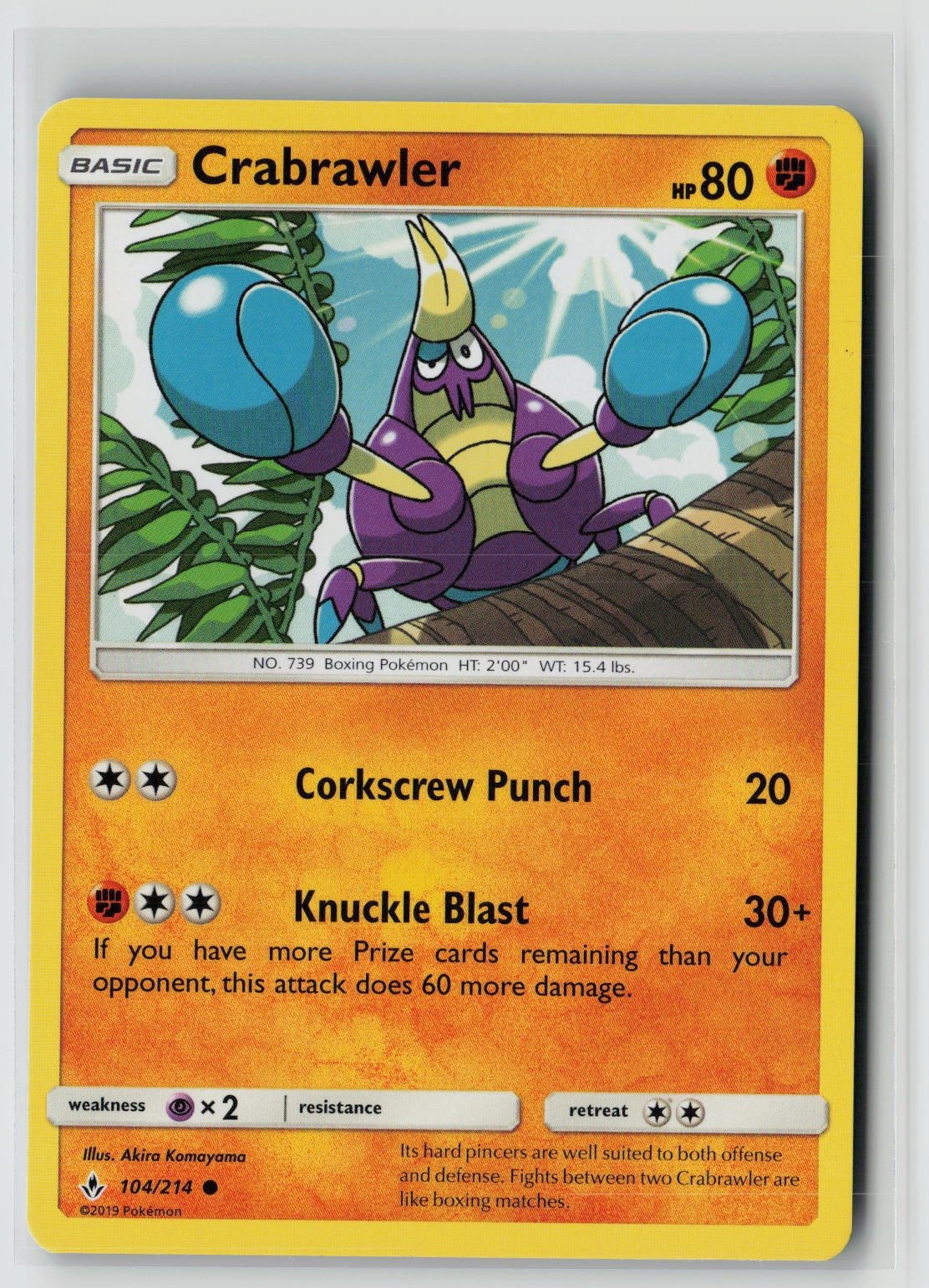 Crabrawler (SM - Unbroken Bonds 104/214) NM