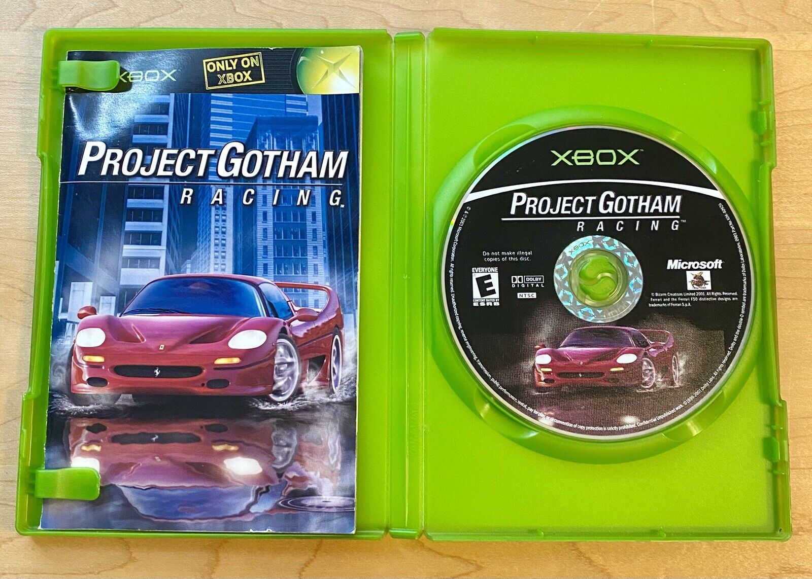 Project Gotham Racing ( Microsoft Xbox, 2001) CIB W/ Manual, Authentic & Tested