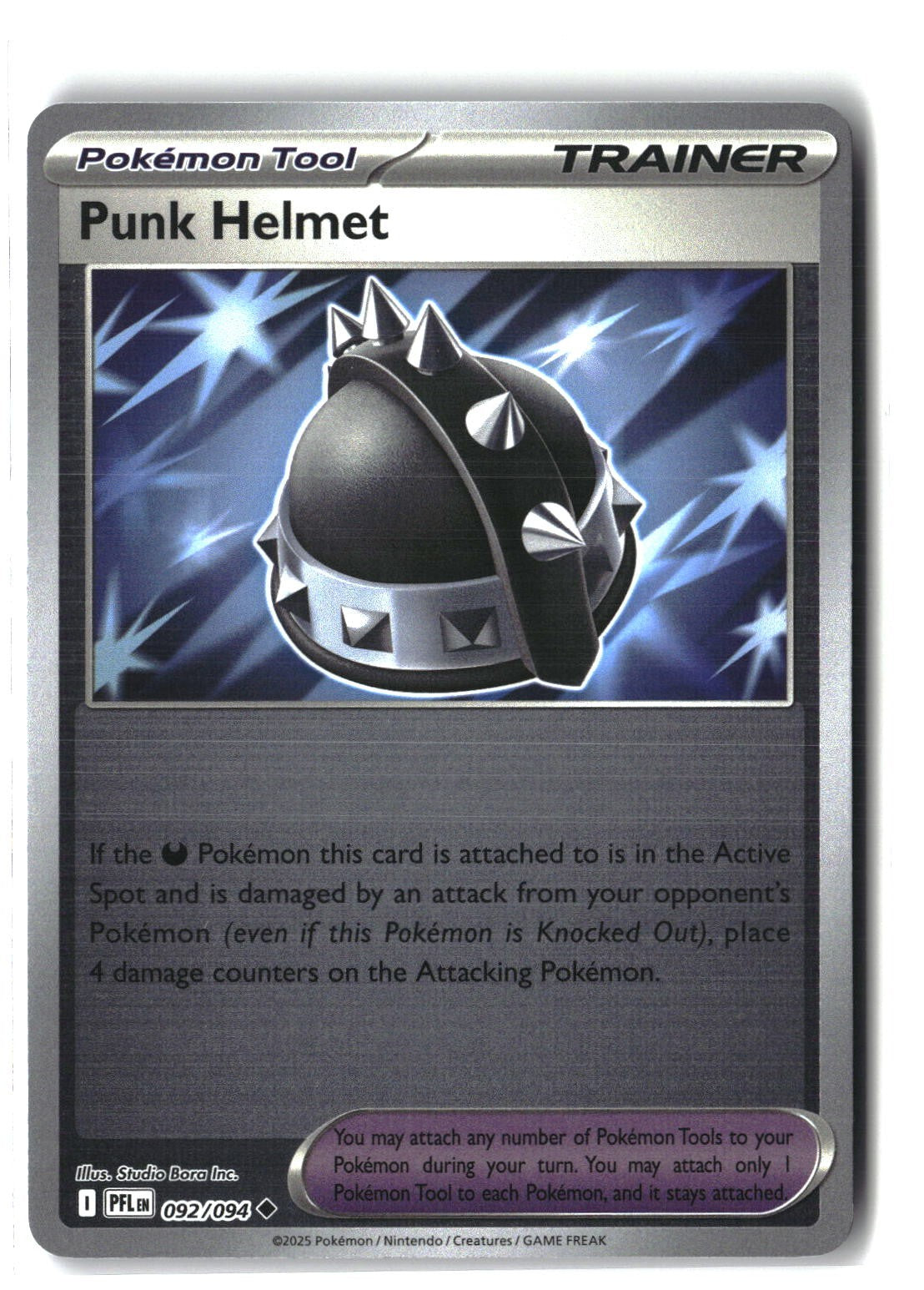 Punk Helmet Reverse Holofoil NM (Phantasmal Flames 092/094)