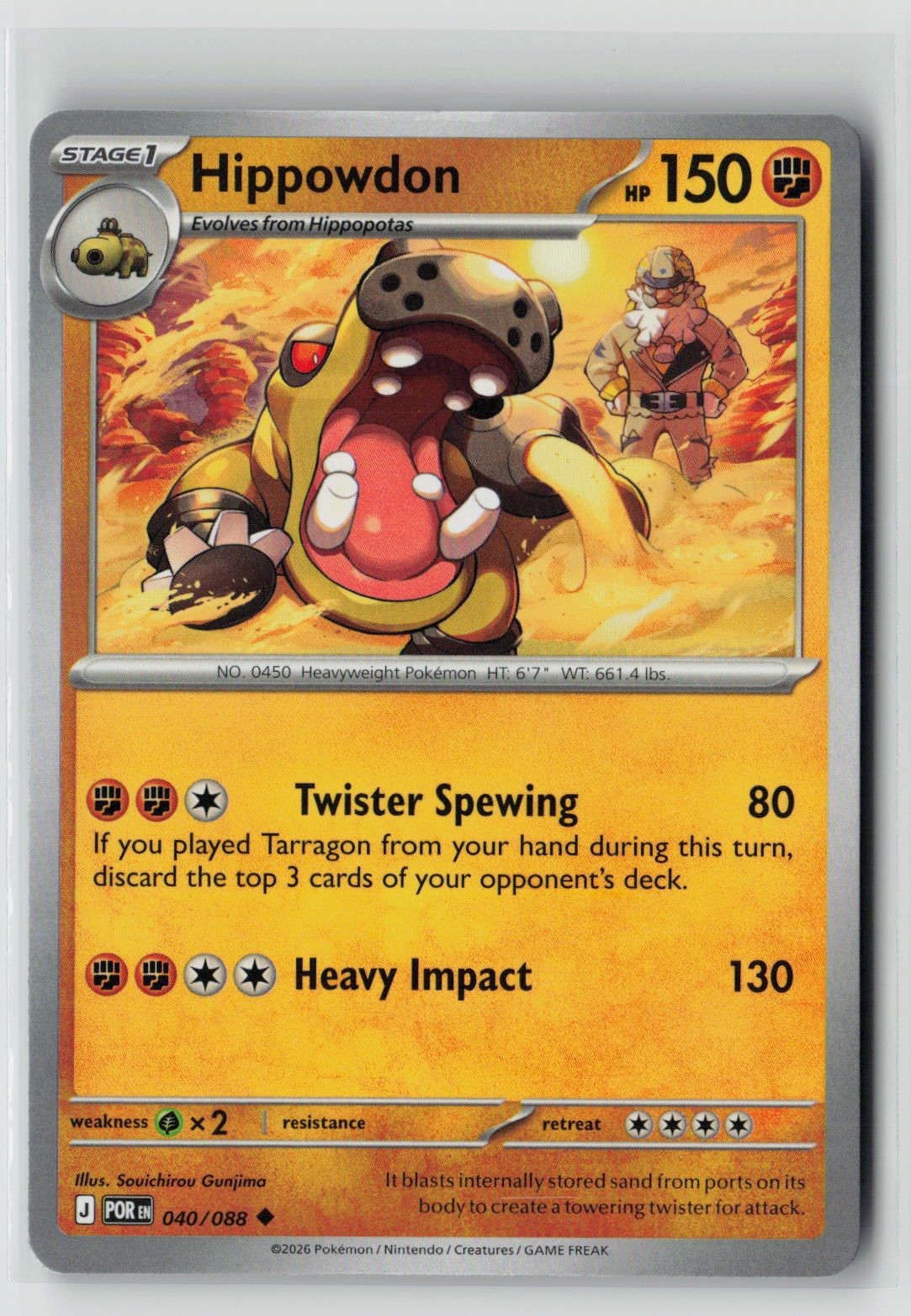 Hippowdon (Perfect Order 040/088) NM