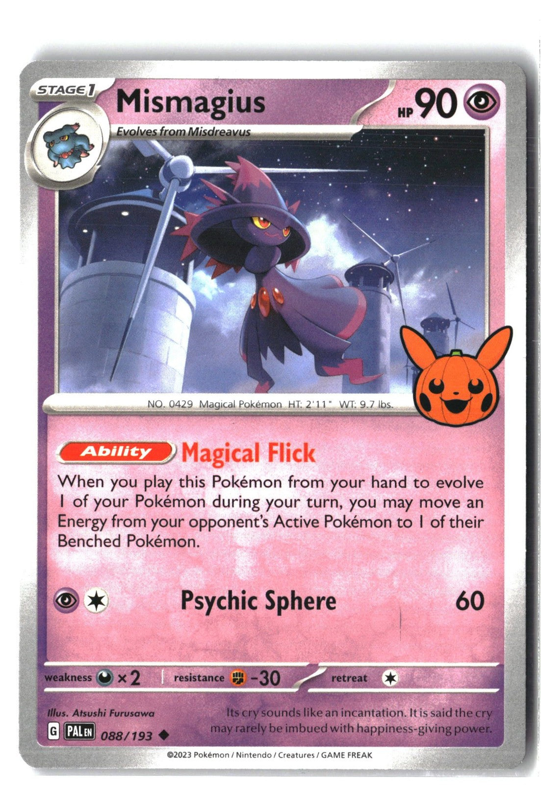 Mismagius (Paldea Evolved 088/193) NM