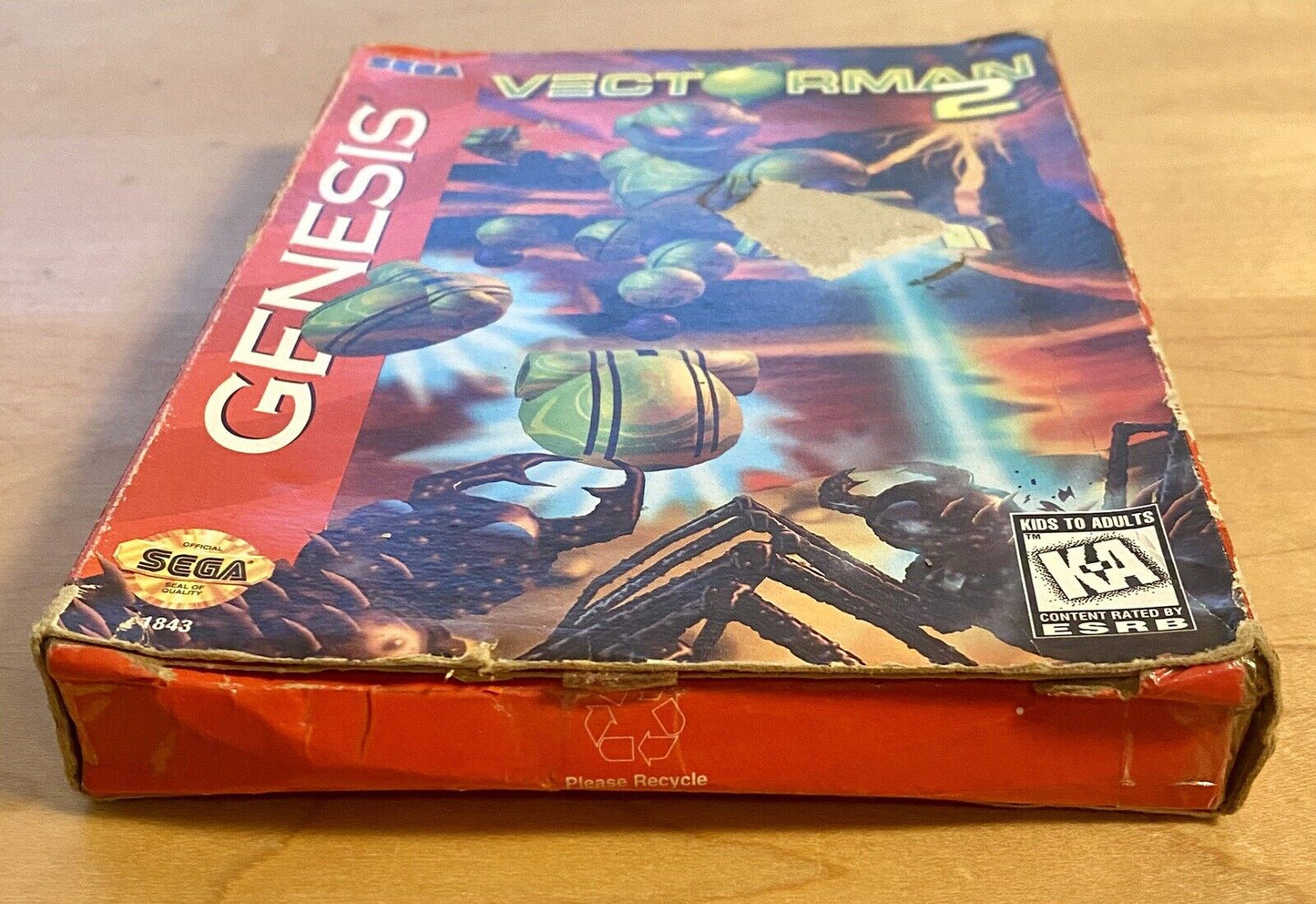 Vectorman 2 (SEGA Genesis, 1996) In Box, No Manual, Authentic, Tested, & Works