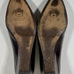 STUART WEITZMAN Women Size 10 M Shoes Brown Almond Toe Leather Sole