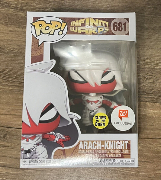 Funko Pop Infinity Warps Arach-Knight 681•Glows In The Dark Exclusive B21 Marvel