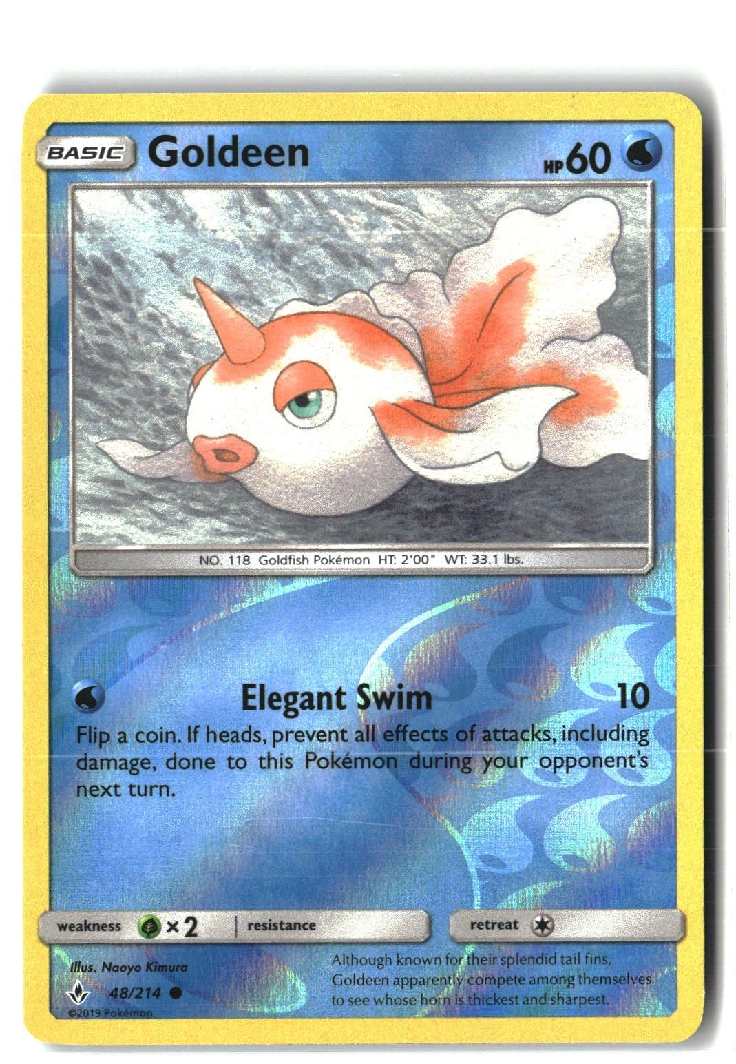 Goldeen Reverse Holofoil NM (SM - Unbroken Bonds 48/214)