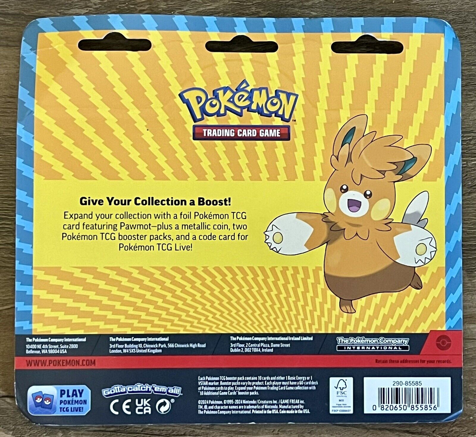 Pokémon TCG *Scarlet & Violet + Paldea Evolved Blister Pack Pawmot!