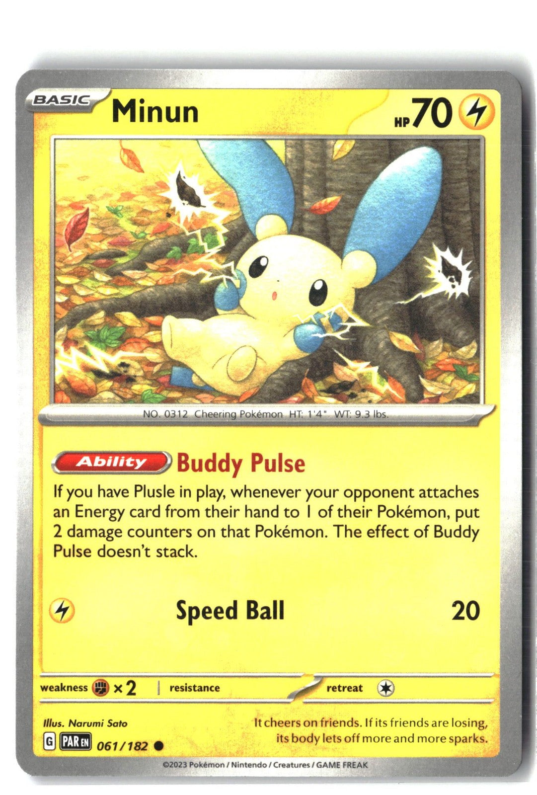 Minun (Paradox Rift 061/182) NM