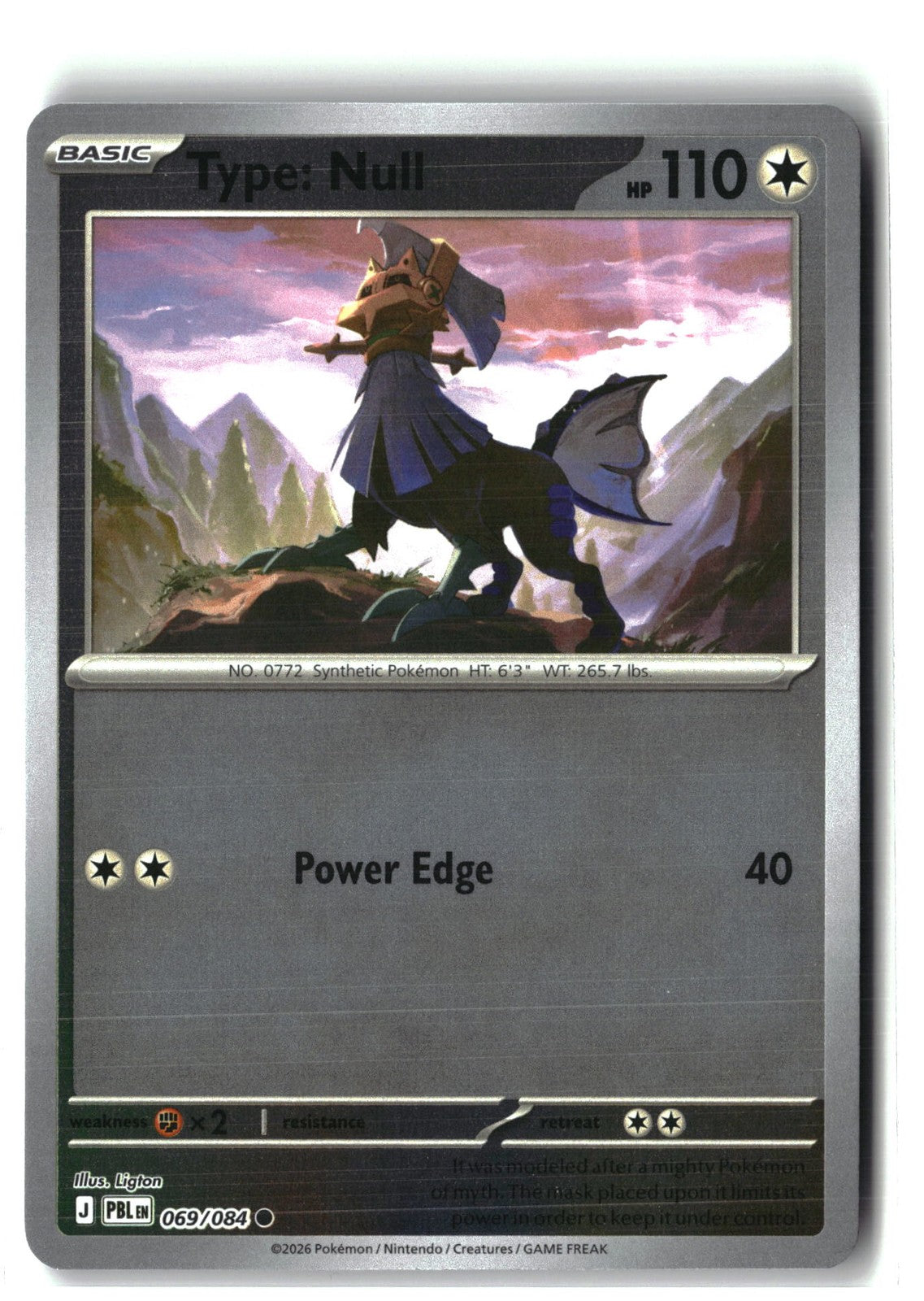 Type: Null Reverse Holofoil NM (Pitch Black 069/084)