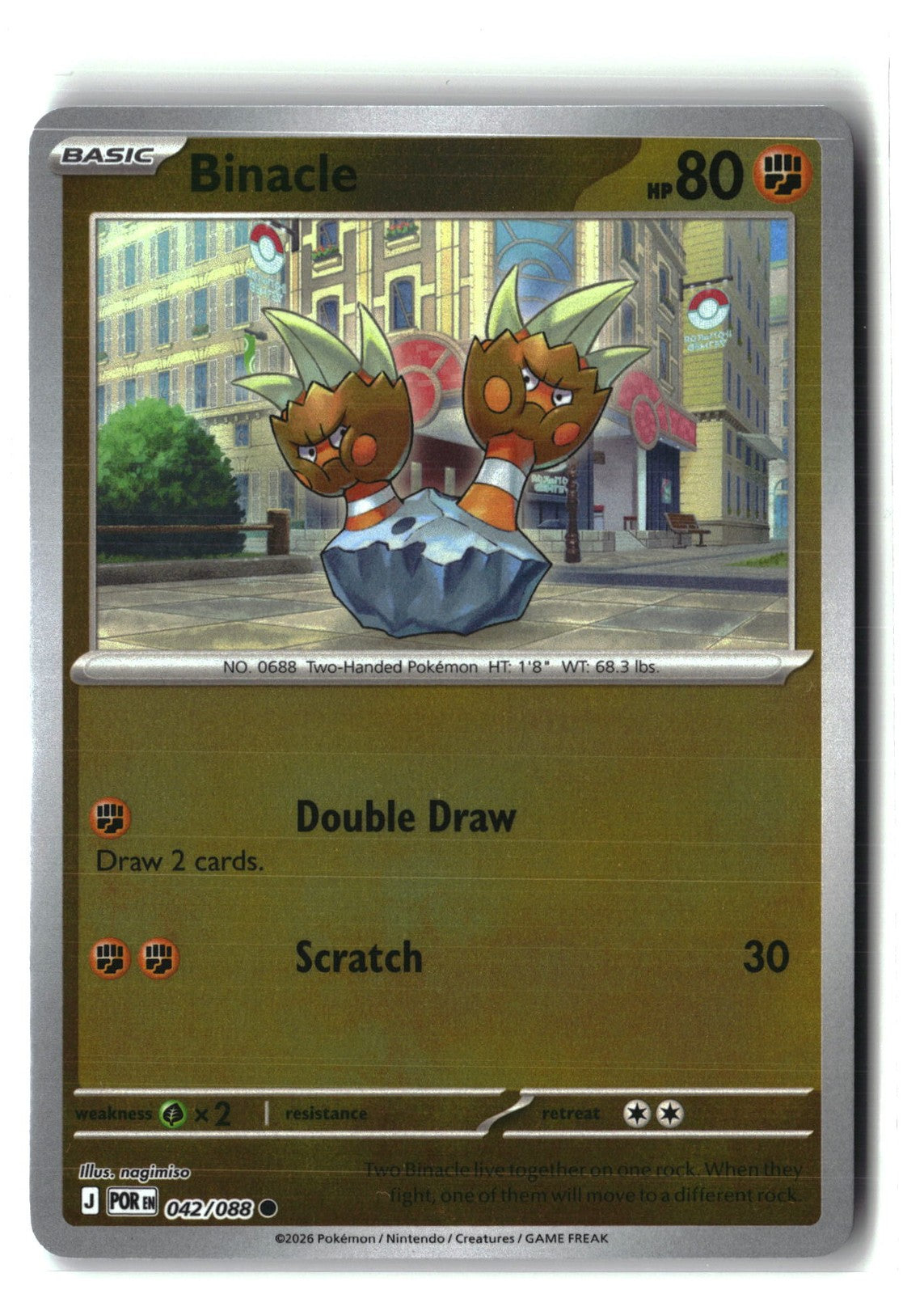 Binacle Reverse Holofoil NM (Perfect Order 042/088)