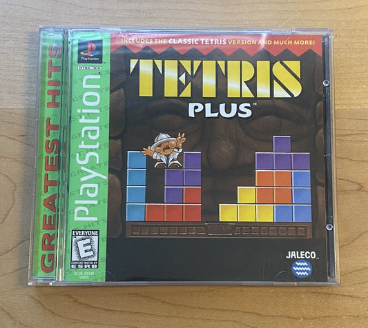 Tetris Plus (PlayStation, PS1, 1996) CIB W/ Manual - Authentic & Tested