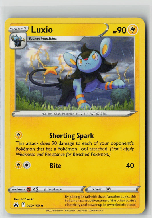 Luxio (42) (SWSH: Crown Zenith 042/159) NM