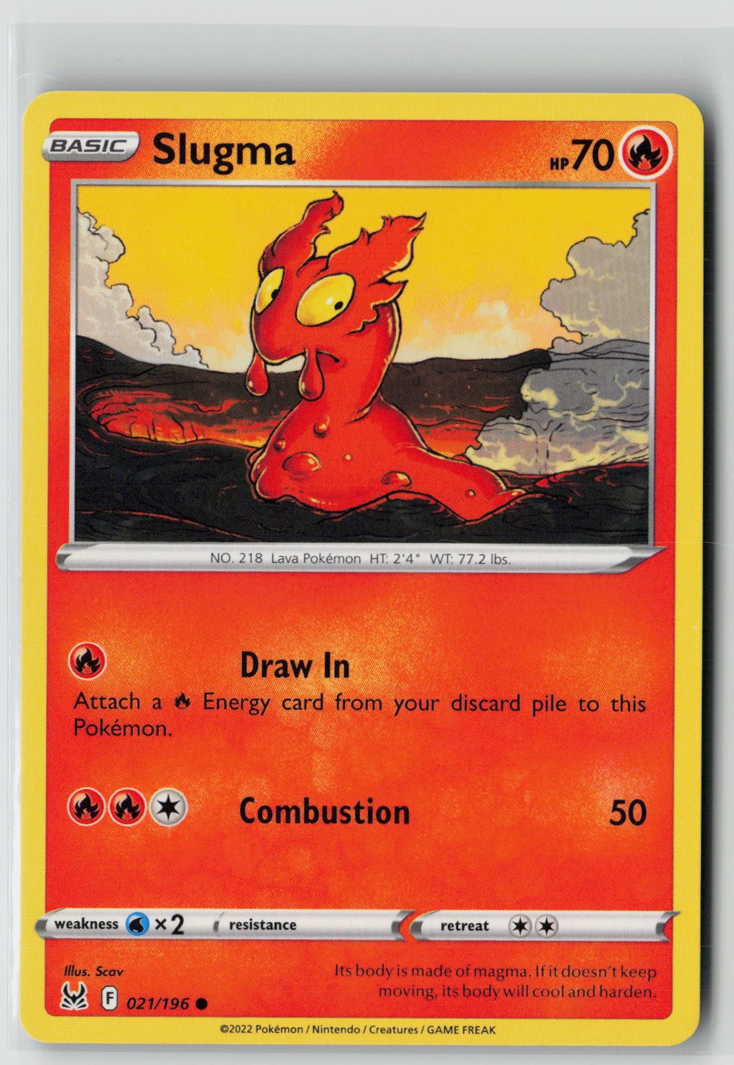 Slugma (SWSH11: Lost Origin 021/196) NM
