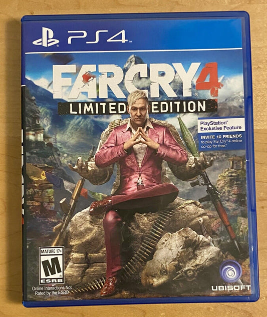 Far Cry 4 Limited Edition (Sony PlayStation 4 PS4, 2014) CIB W/ Inserts