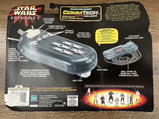 Star Wars Episode 1 Electronic COMMTECH READER Device 1999 With 5 Figures Sealed