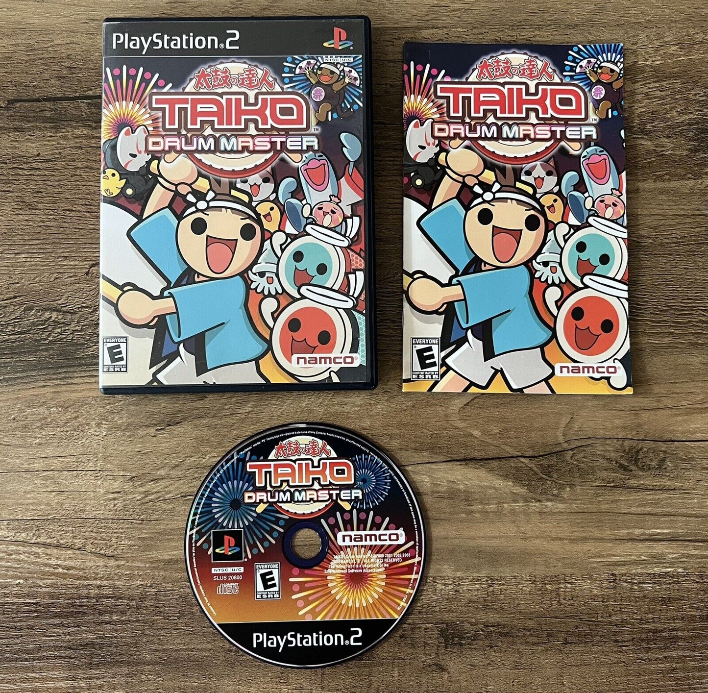 Taiko Drum Master, PS2, Complete No Drum, Tested