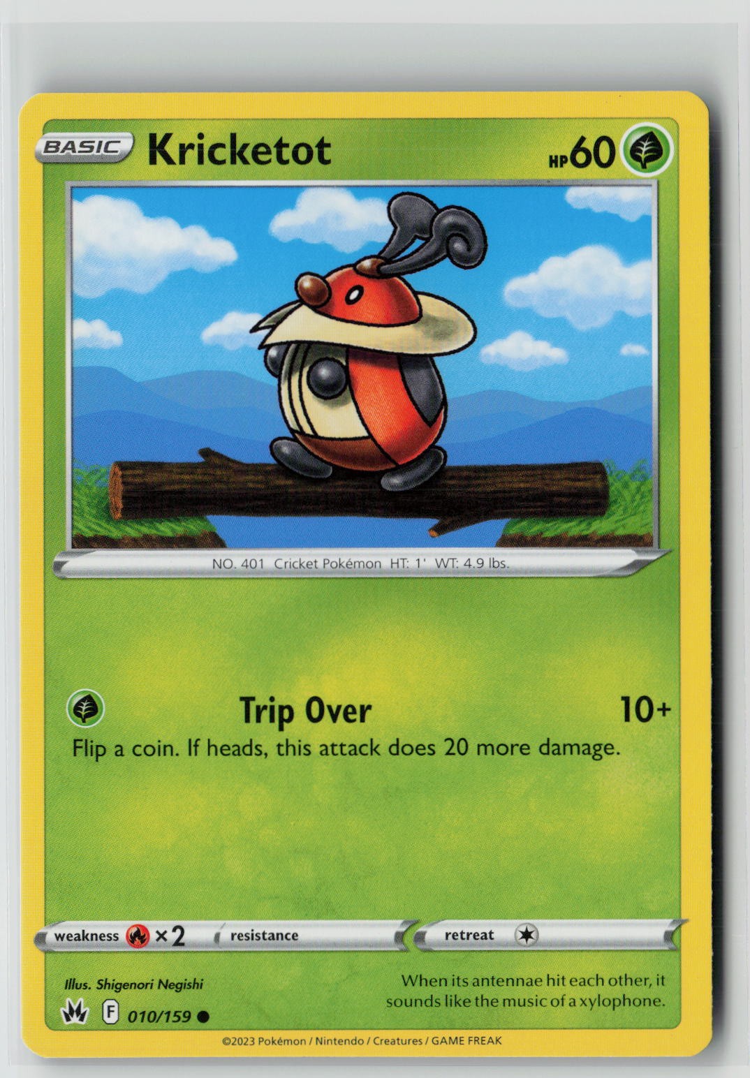 Kricketot (SWSH: Crown Zenith 010/159) NM