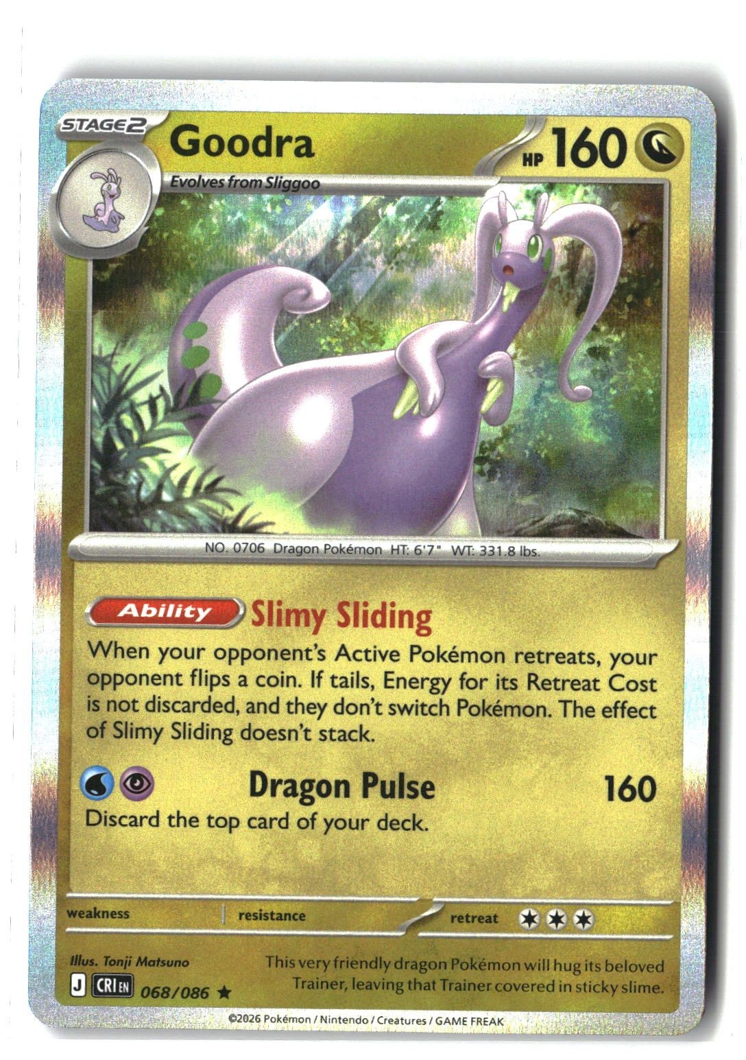 Goodra Holofoil NM (Chaos Rising 068/086)
