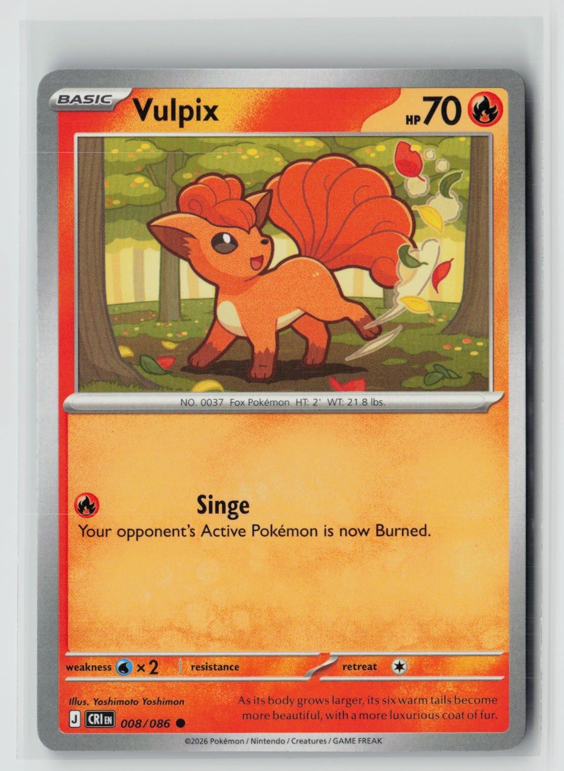 Vulpix (Chaos Rising 008/086) NM
