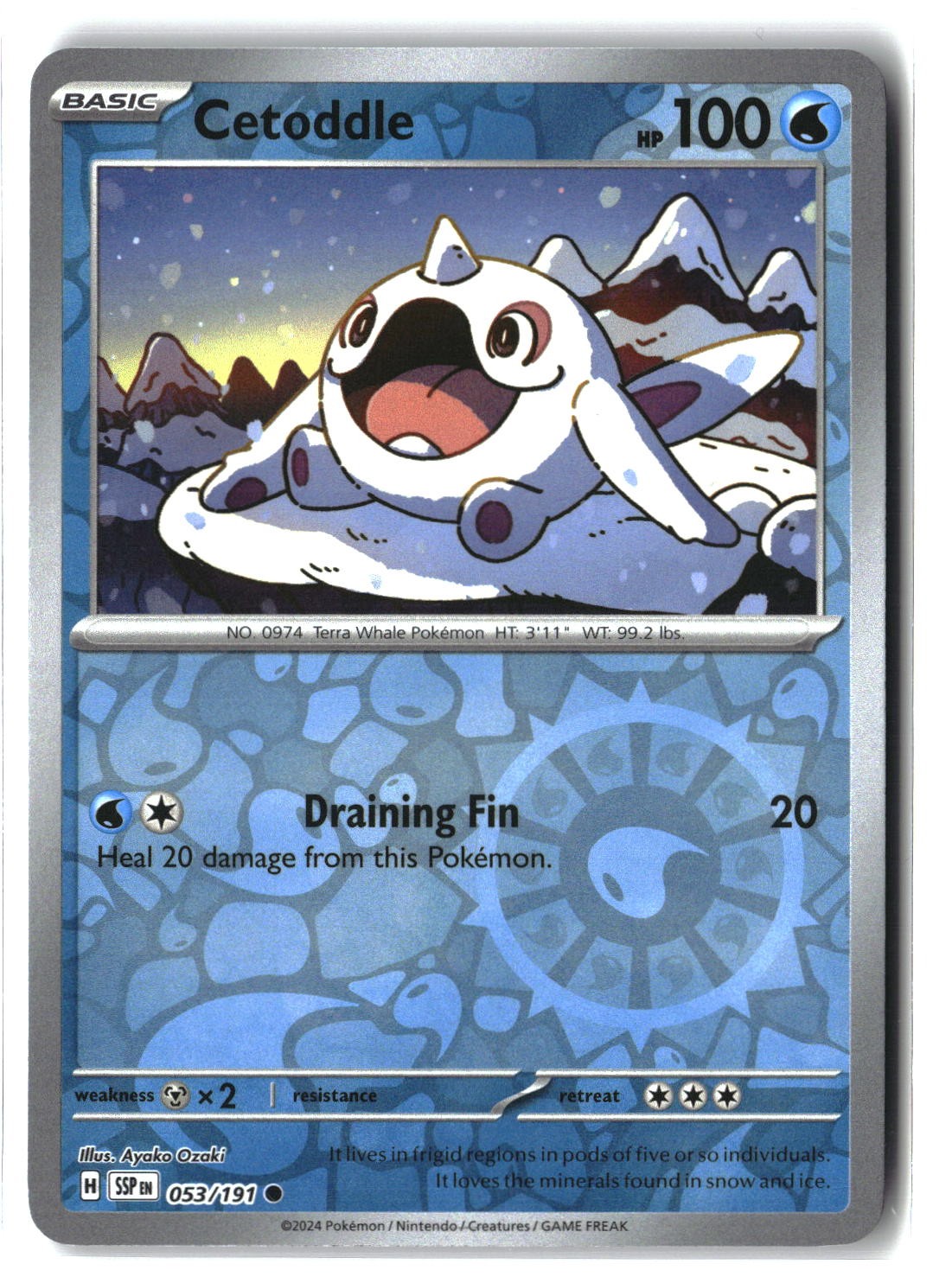 Cetoddle Reverse Holofoil NM (Surging Sparks 053/191)
