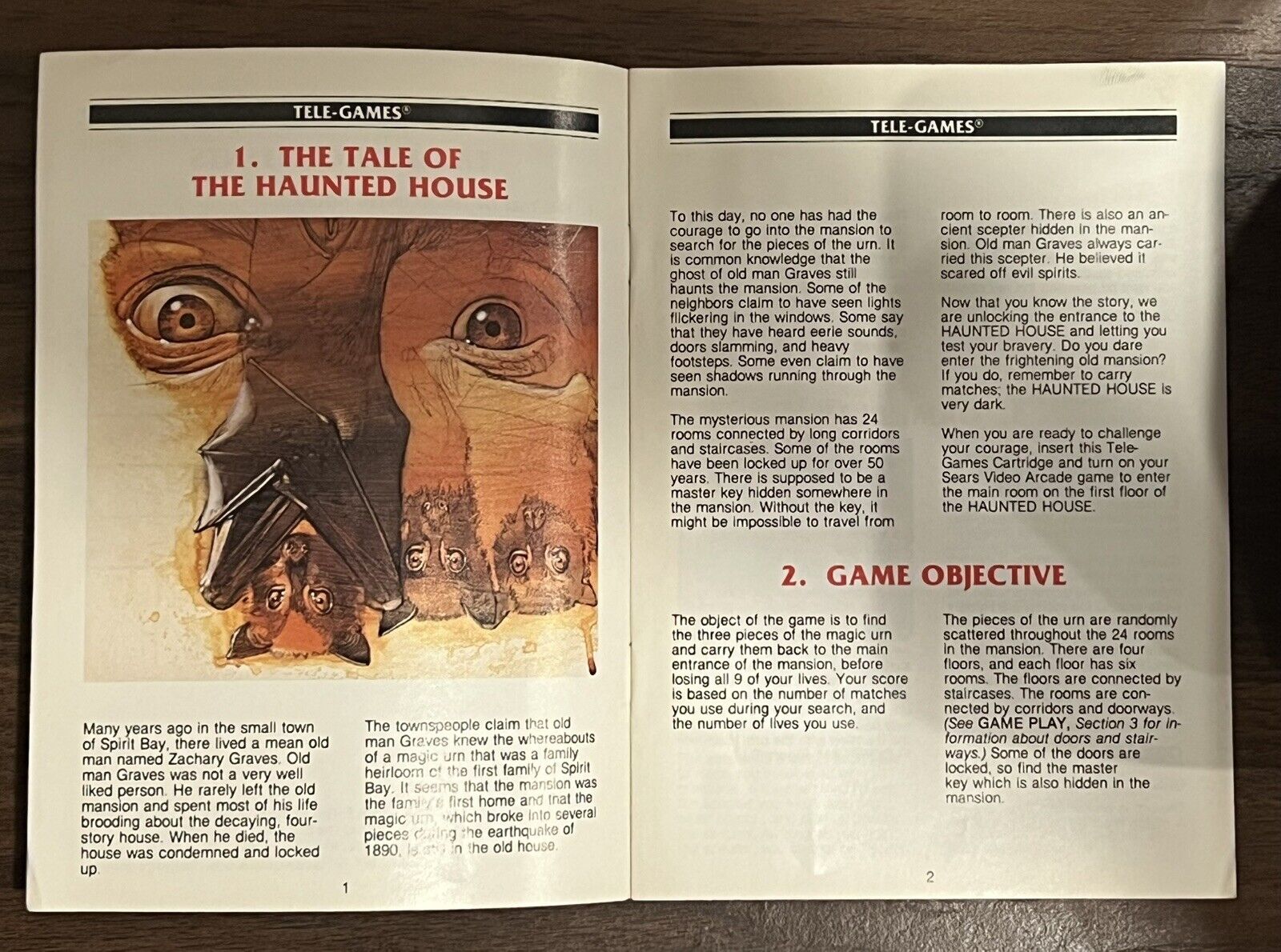 Atari 2600 Haunted House With Manual Tested!