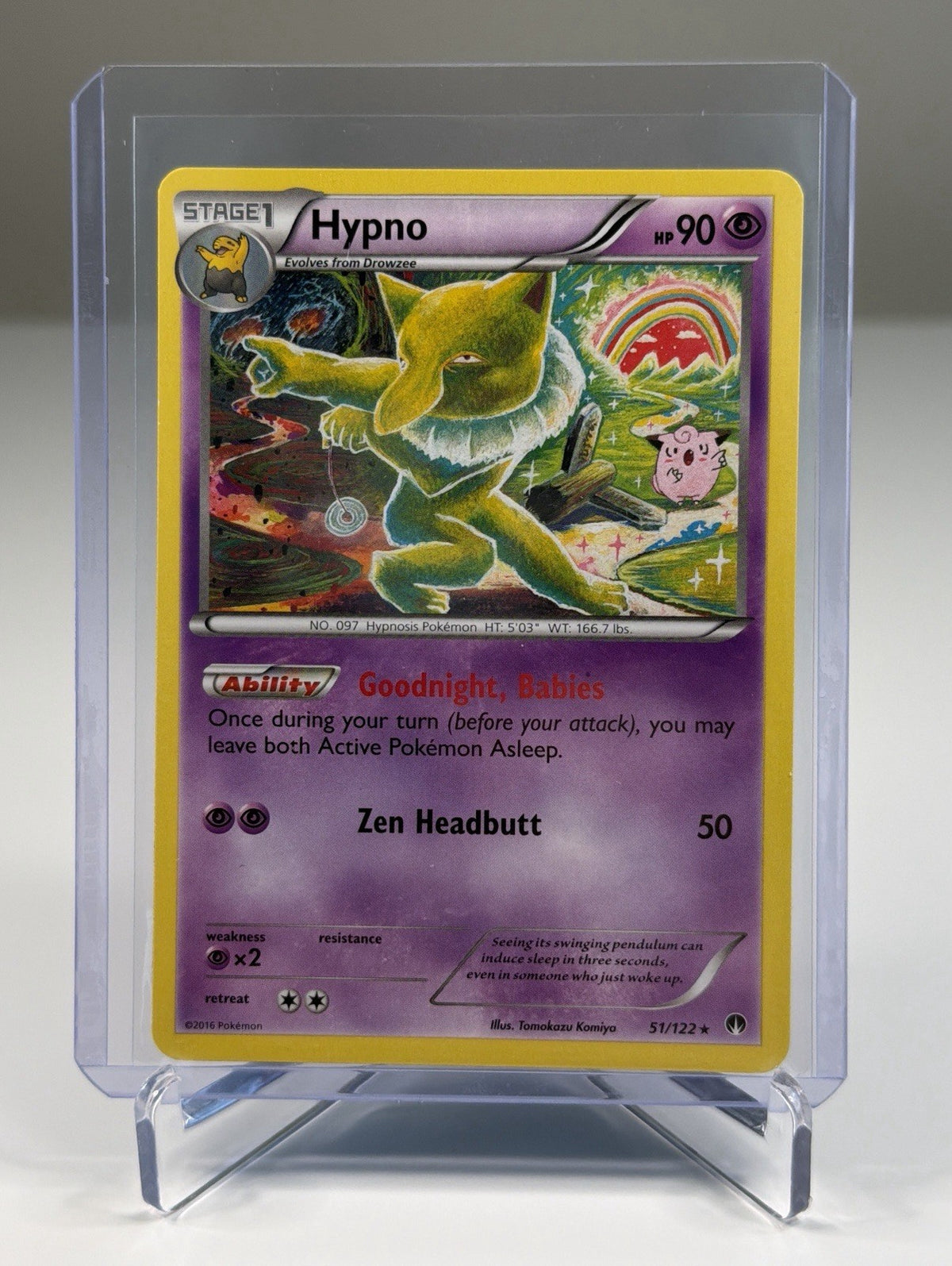 BREAKpoint Hypno 51/122 Lightly Played Pokemon R Tcg Card