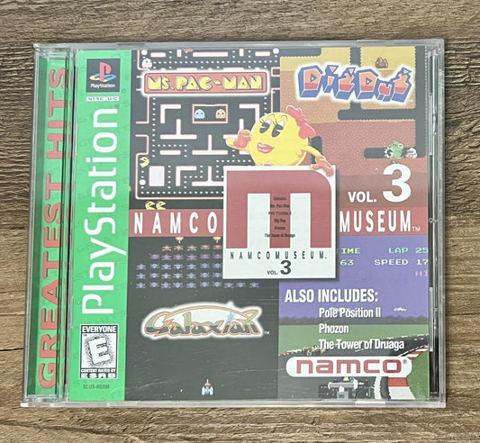 Sony PlayStation 1 Video Game "Namco Museum Volume 3 Greatest Hits" Edition 1996