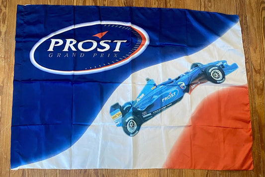 Prost Grand Prix Flag ARS Srl Good Condition 52x36 Inches