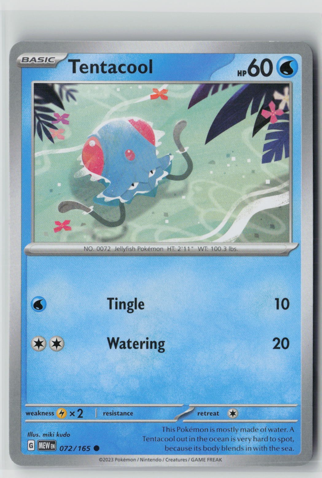 Tentacool (SV: Scarlet & Violet 151 072/165) NM