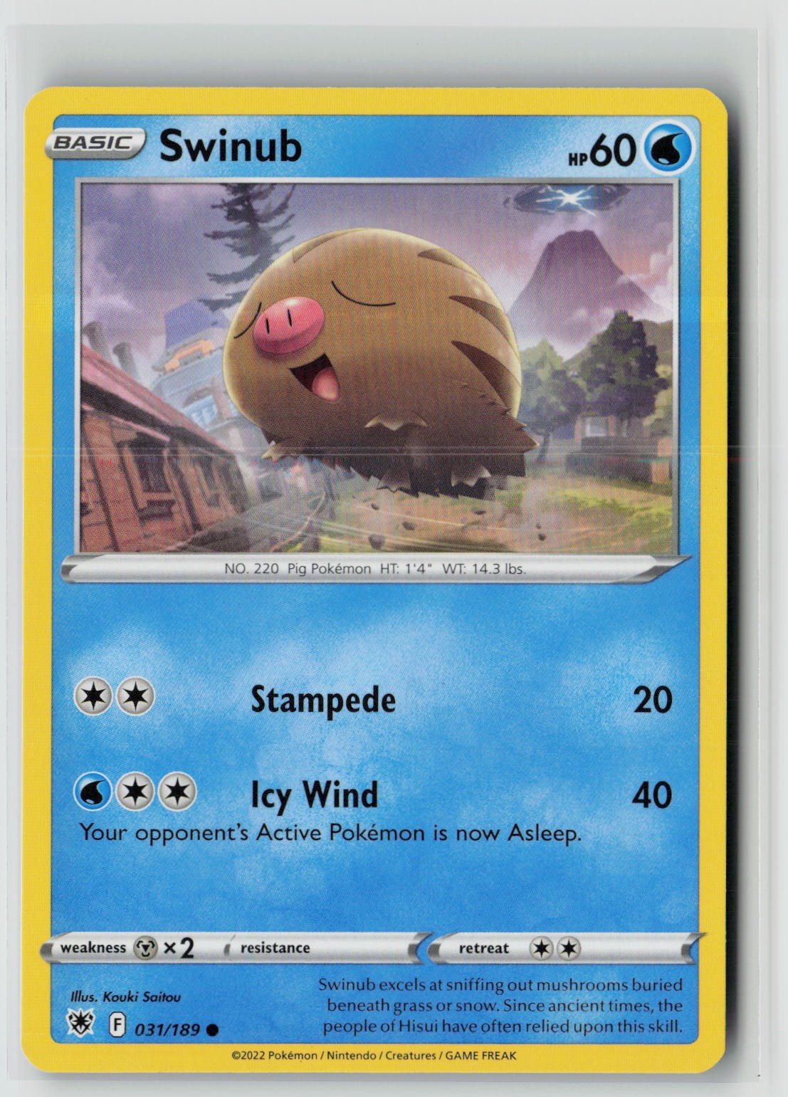 Swinub (SWSH10: Astral Radiance 031/189) NM