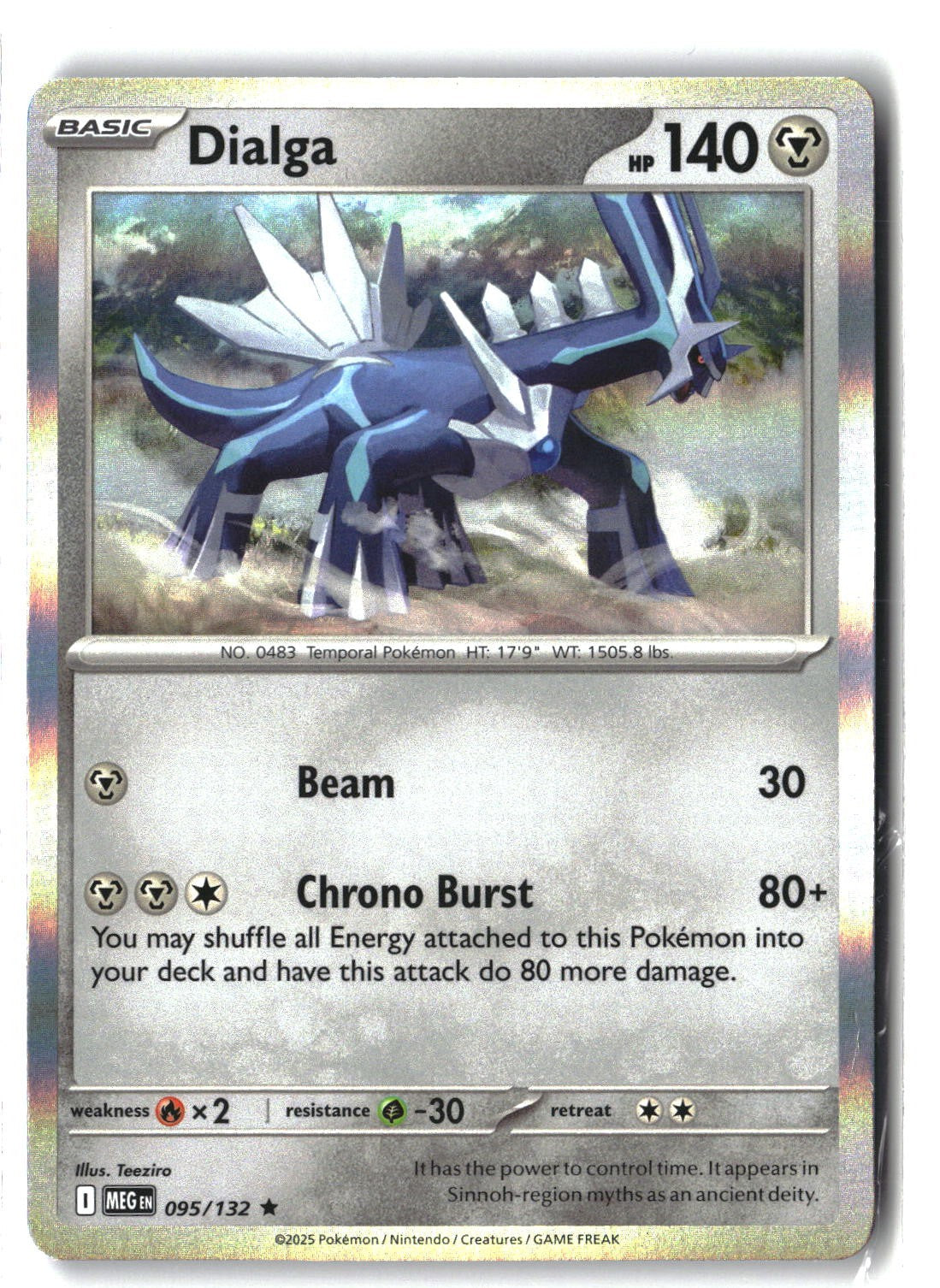 Dialga Holofoil NM (Mega Evolution 095/132)