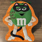 Halloween Galerie M&M Metal Lunchbox Green Collector's Tin “I Purr For No One”