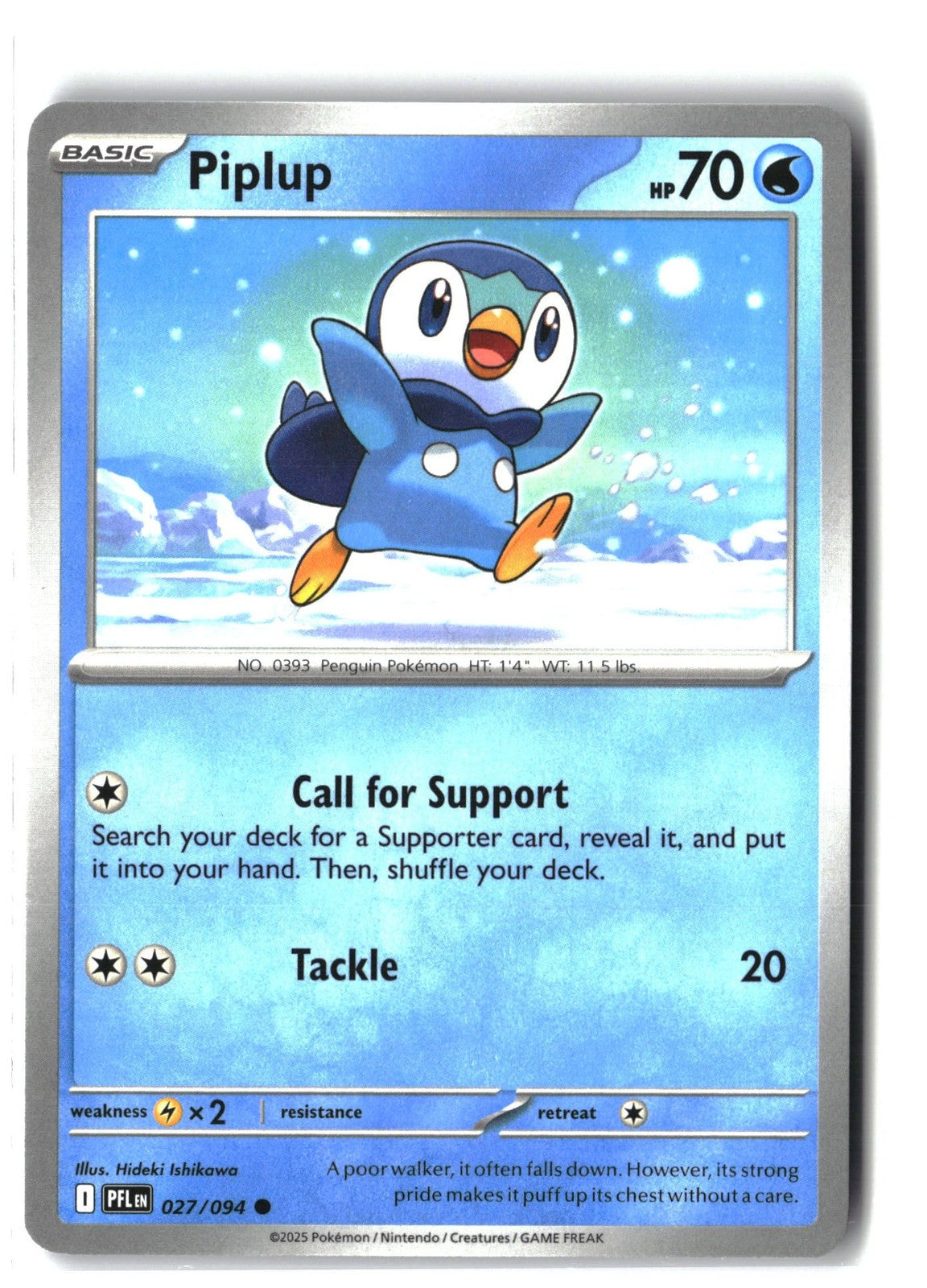 Piplup (Phantasmal Flames 027/094) NM