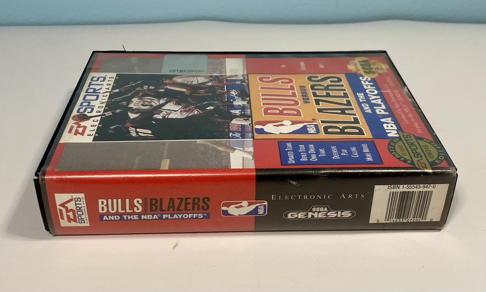 Bulls vs. Blazers and the NBA Playoffs Sega Genesis 1993 CIB W/ Case & Manual