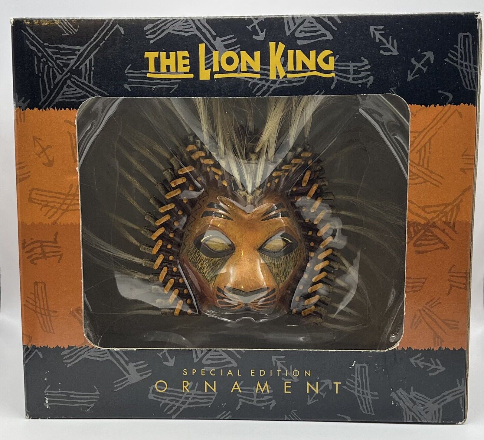 Disney The Lion King Broadway Musical Special Edition Simba Mask Ornament W/ Box