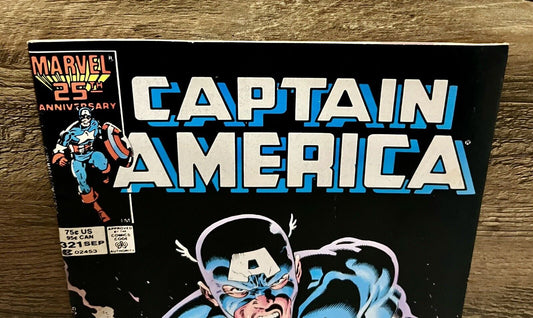 Captain America #321 Newsstand Edition ~ 1986 Marvel Comics