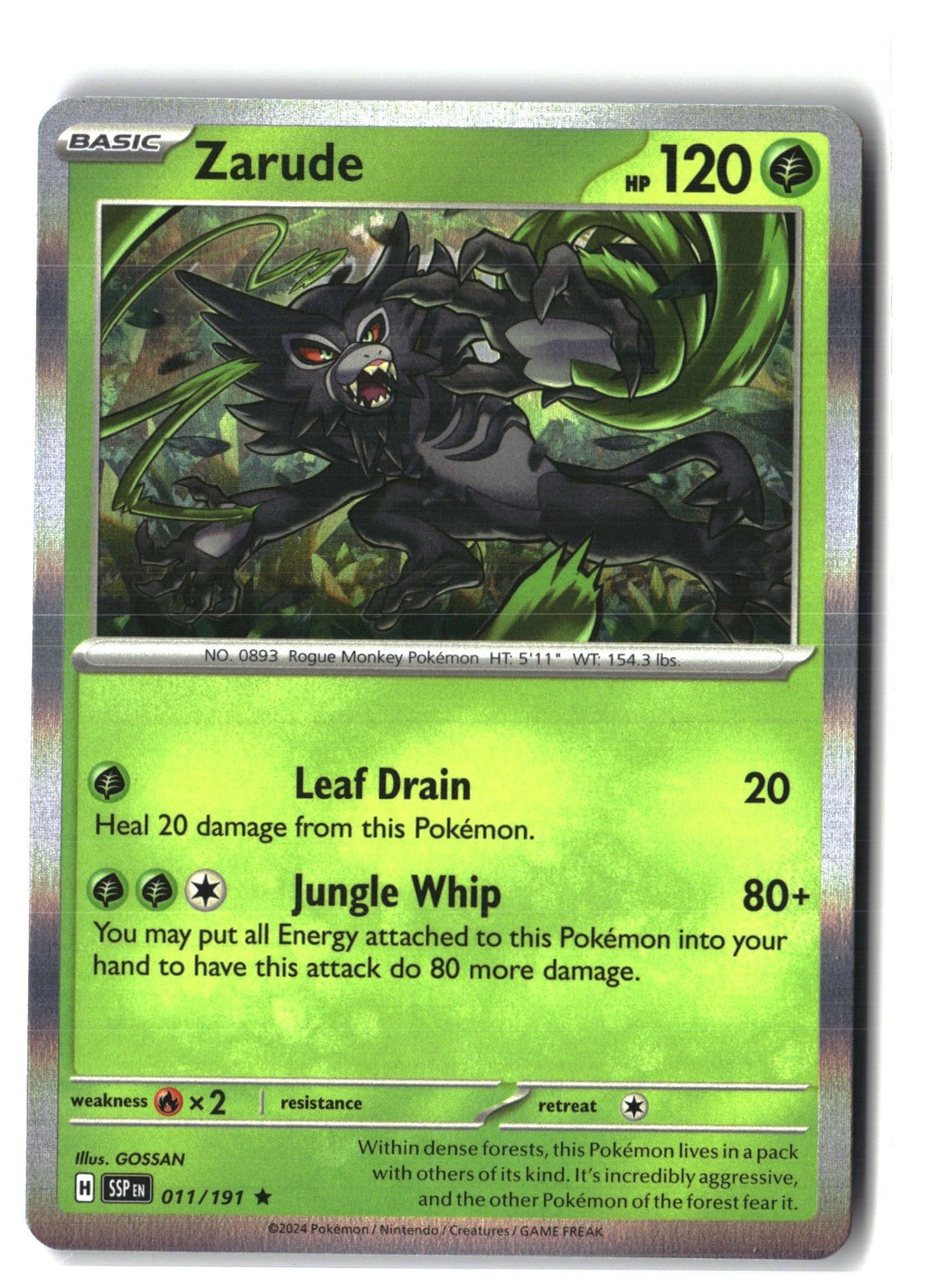 Zarude Holofoil NM (Surging Sparks 011/191)