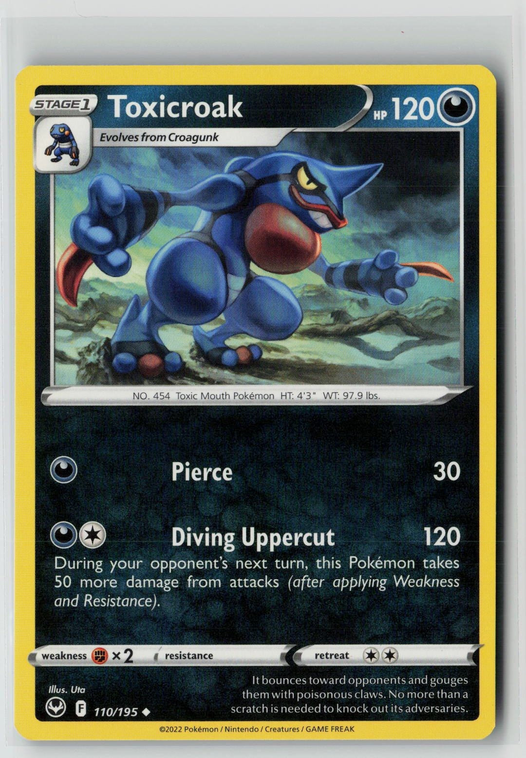 Toxicroak (SWSH12: Silver Tempest 110/195) NM