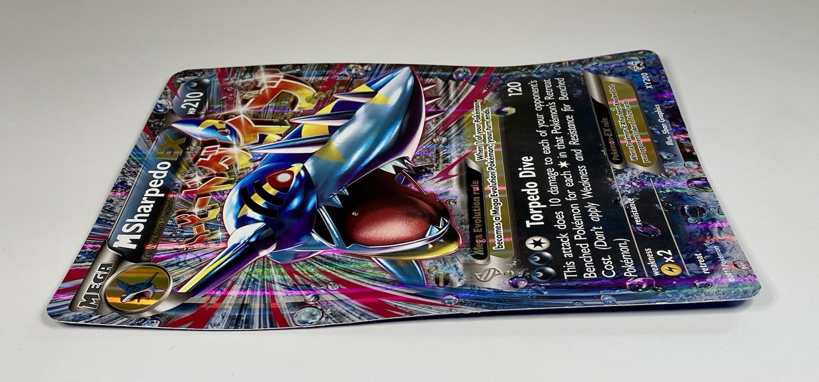 M Sharpedo EX XY200 & M Camerupt Ex XY198 Bundle Oversized Jumbo Promo Cards MP
