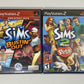 The Sims Bundle: Busting’ Out & Sims 2 Pets (Sony Playstation 2) Both CIB & Work