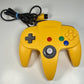 Yellow N64 Nintendo 64 Controller OEM w/ 8BitDo Hall Effect Joystick Tested