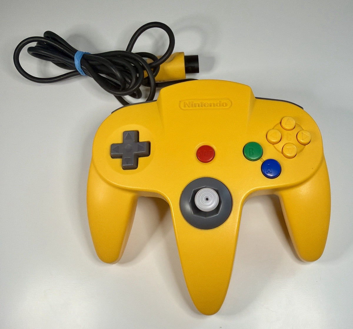 Yellow N64 Nintendo 64 Controller OEM w/ 8BitDo Hall Effect Joystick Tested