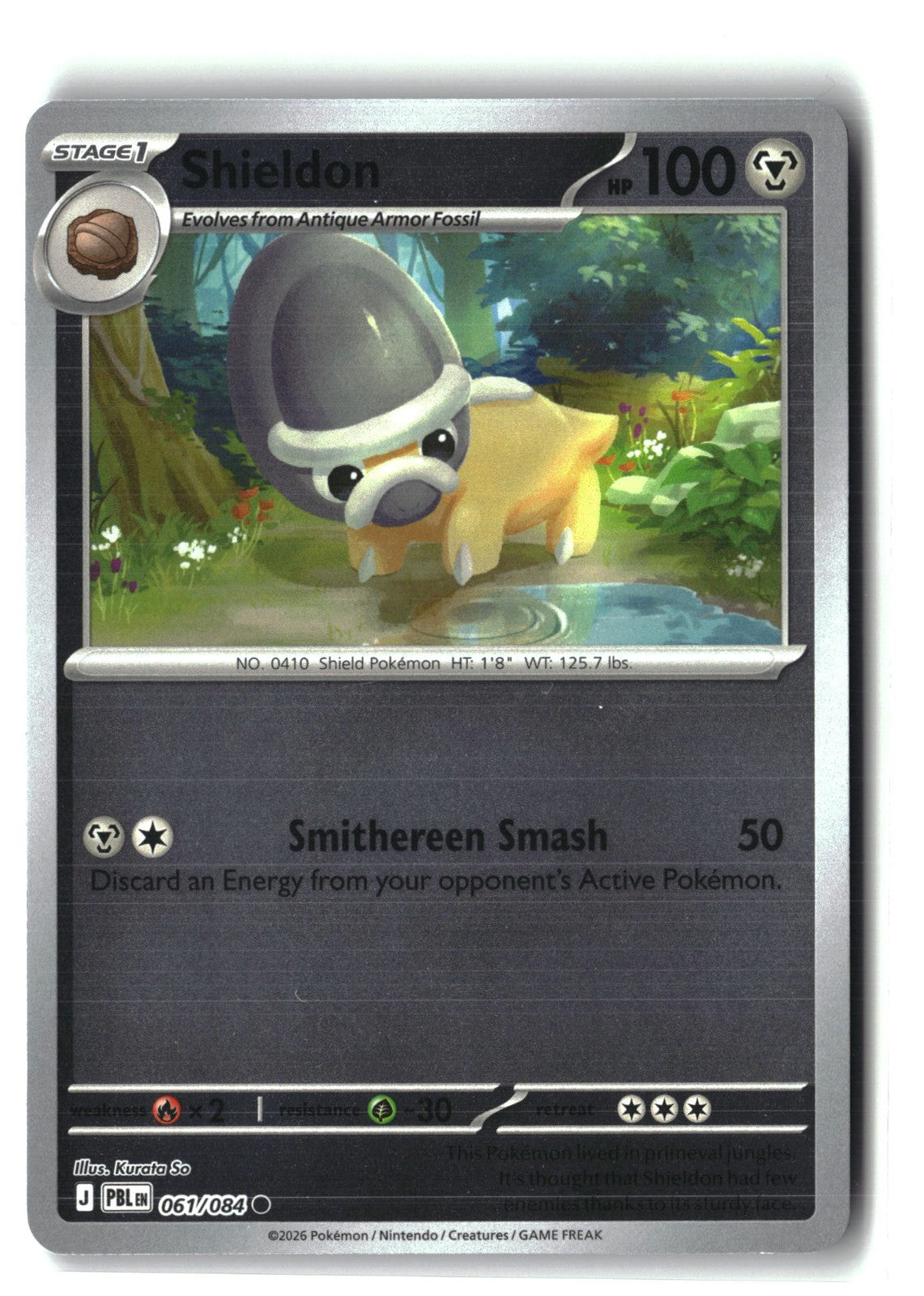 Shieldon Reverse Holofoil NM (Pitch Black 061/084)