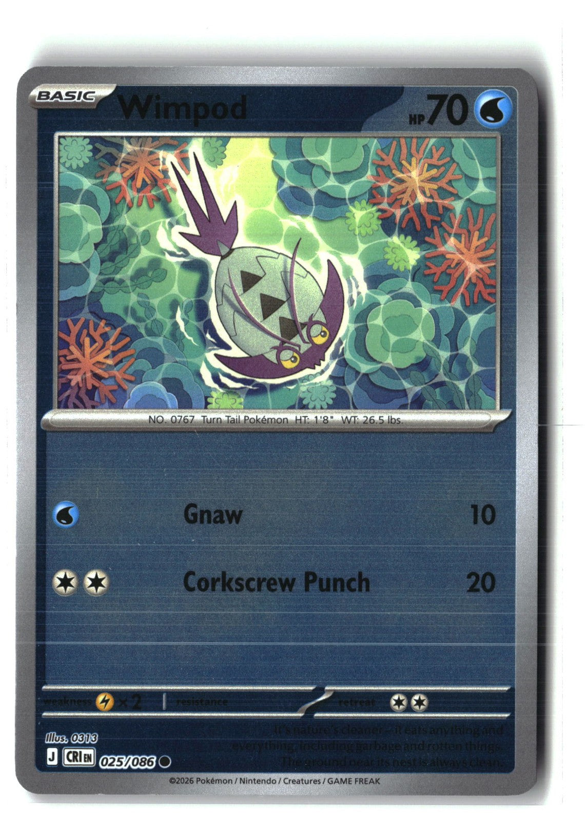 Wimpod Reverse Holofoil NM (Chaos Rising 025/086)