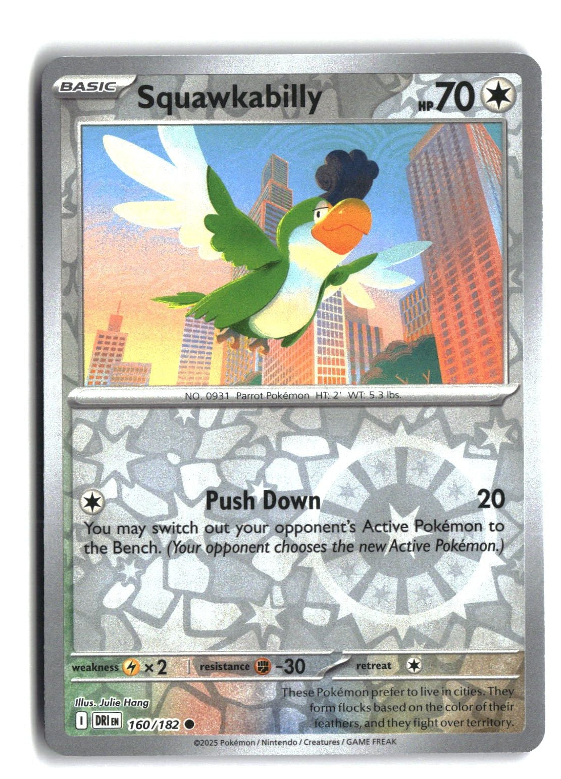 Squawkabilly Reverse Holofoil NM (Destined Rivals 160/182)
