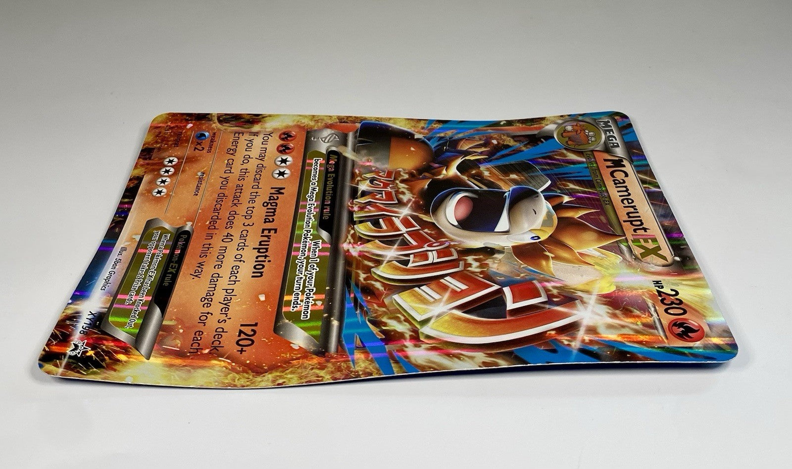 M Sharpedo EX XY200 & M Camerupt Ex XY198 Bundle Oversized Jumbo Promo Cards MP