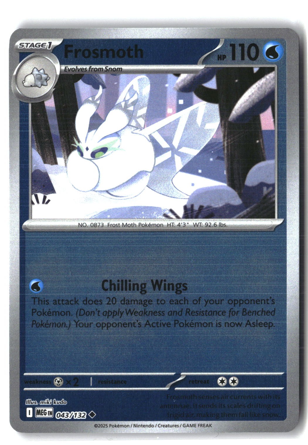Frosmoth Reverse Holofoil NM (Mega Evolution 043/132)
