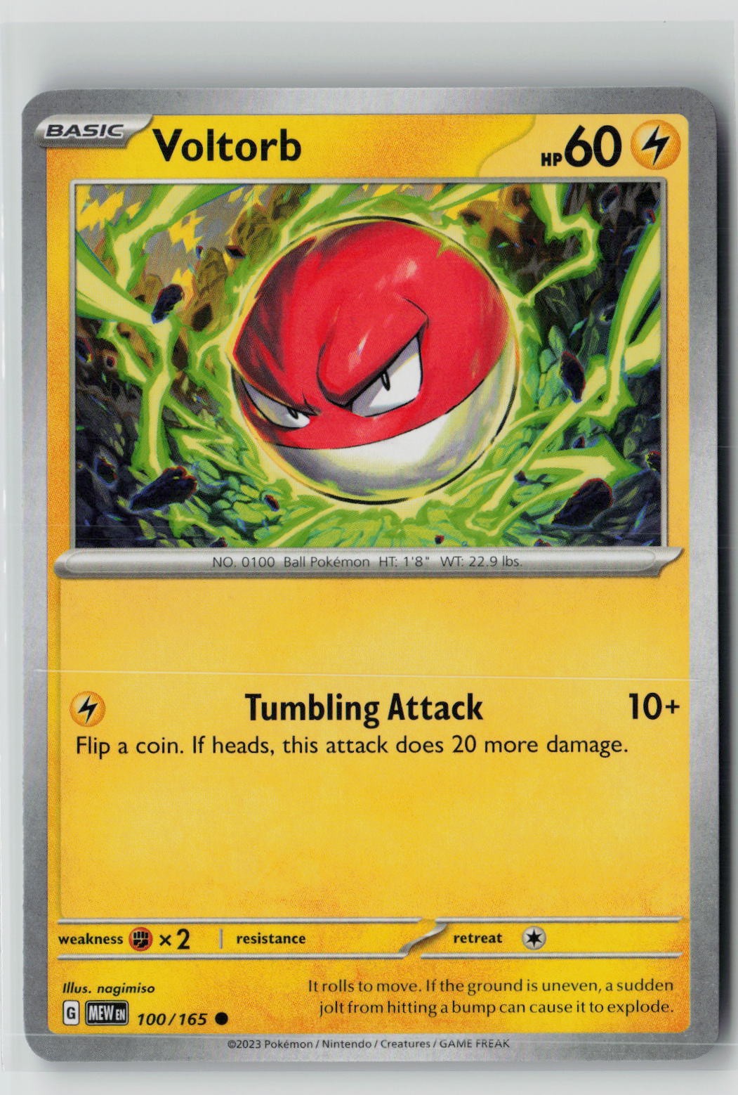Voltorb (SV: Scarlet & Violet 151 100/165) NM