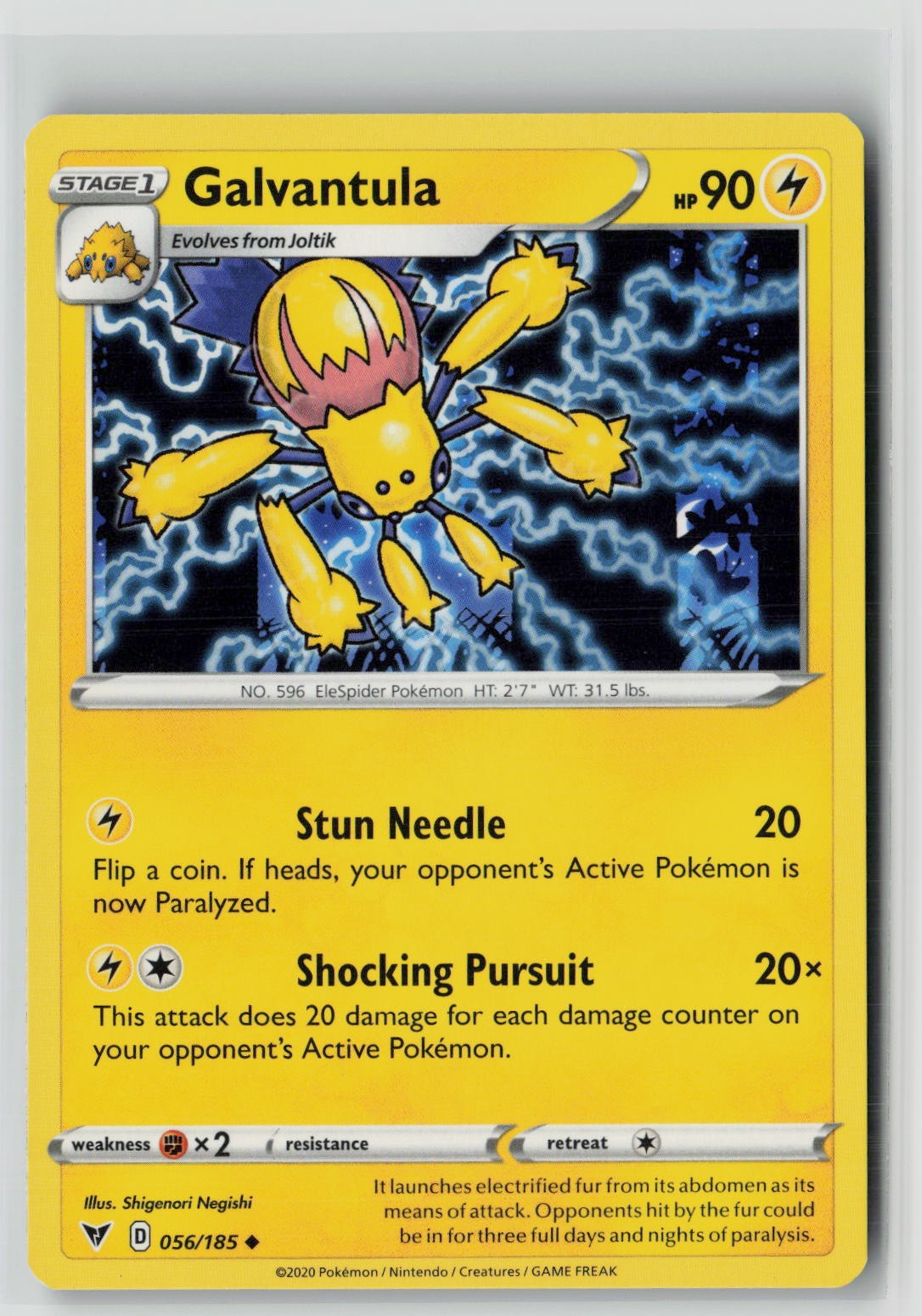 Galvantula (SWSH04: Vivid Voltage 056/185) NM